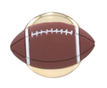 2″ Color Self-adhesive Football Plastic Relief Insert