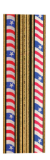Flag/Gold Rectangular Twist Trophy Columns