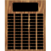 Gold or Black Plate Walnut Finish Completed Perpetual Plaque - Image 5
