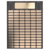 Gold or Black Plate Walnut Finish Completed Perpetual Plaque - Image 7