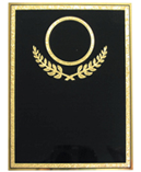 6″ x 8″ Black/Gold Medallion Holder Z Plaque Plate