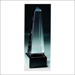 Crystal Obelisk with Black Base