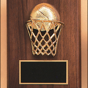 P1775-7X 4-1/2 ” x  6 ” Airflyte Basketball Plaque