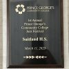 Economy Plaques - All American Walnut Step-Edge Plaque