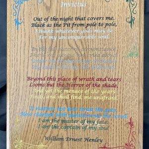 Laser Color Filled Plaques – Set Up Fee Applies, Add to Plaque Cost