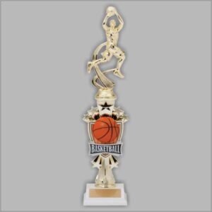 Pre-Assembled 14 inch Motion Trophy on Base (7 Sports)