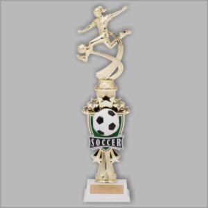 Pre-Assembled 14 inch Motion Trophy on Base (7 Sports)