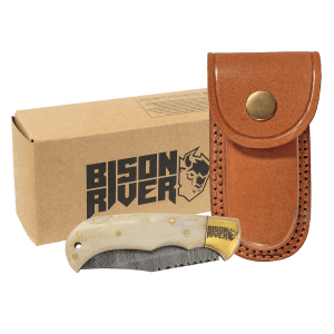 Bison Wood Knives with Sheaths