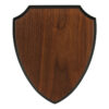 SHIELD SHAPE PLAQUE, WALNUT VENEER - 9 5/8" X 12" by PDU