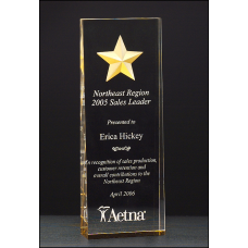 Constellation Acrylic Award – with Etched Gold Star