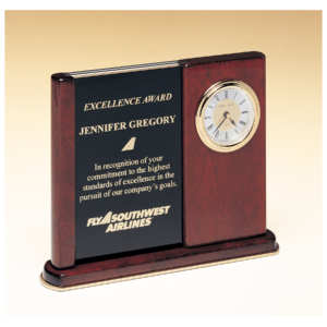 Rosewood Piano Finish Clock