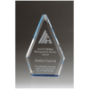 Blue Flame Series Crystal Award - 3 Sizes