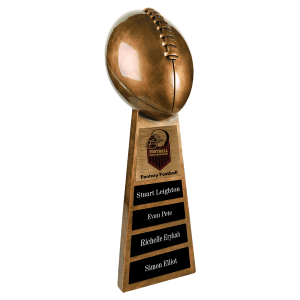 Antique Gold and Silver Football Resin (Lombardi)