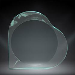 Heart Acrylic in Clear and Jade - 4 sizes by PDU