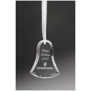 Crystal Holiday Ornaments - Star Heart Diamond Bell