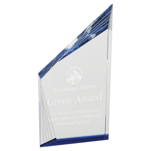 Crystal Beveled Peak with Black/Blue Bottom - 2 sizes