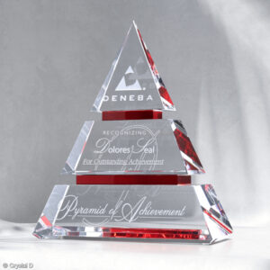 Accolade Ruby Pyramid 7" by Crystal-D