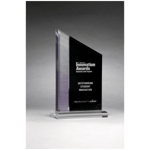 Digitally Printed Brushed Silver Accent Acrylic