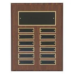 Cherry Finish Perpetual Plaques by PDU - Image 4