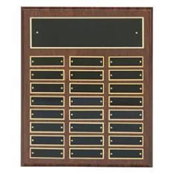Cherry Finish Perpetual Plaques by PDU - Image 3