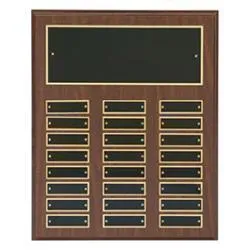 Cherry Finish Perpetual Plaques by PDU