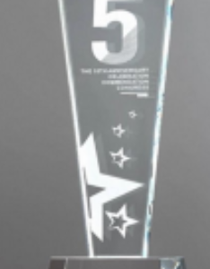 Crystal Point from Glory Awards - Available in May