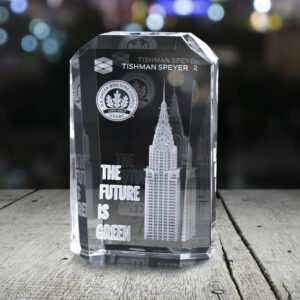 Bankston Award 3D/2D Subsurface Laser Engraving by Crystal-D