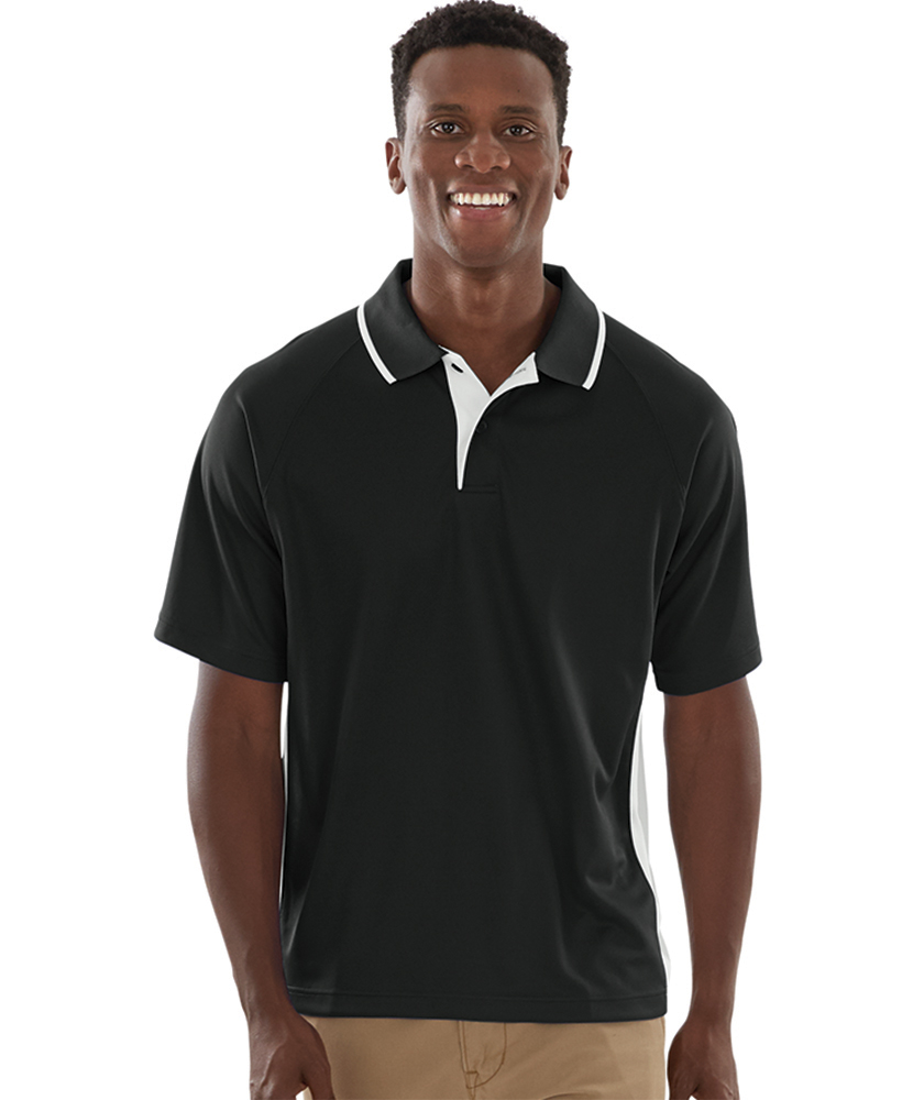 Men's Color Blocked Wicking Polo by Charles River - Image 3