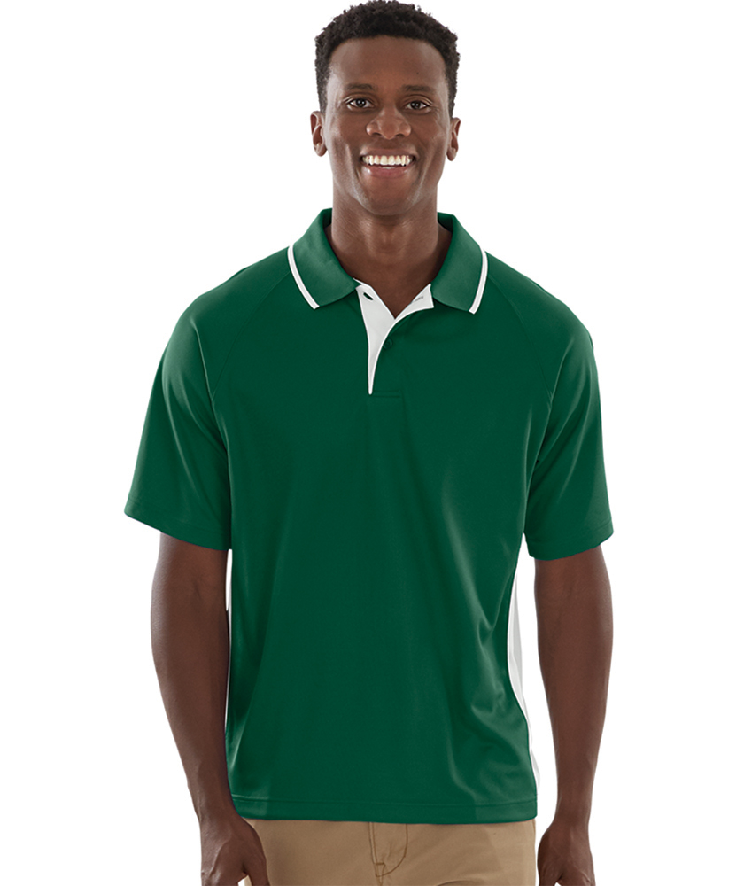 Men's Color Blocked Wicking Polo by Charles River - Image 4