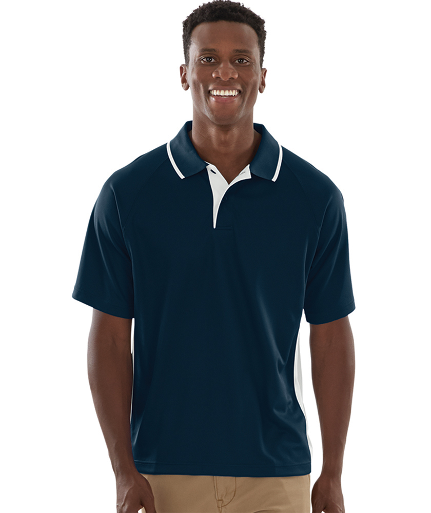 Men's Color Blocked Wicking Polo by Charles River - Image 6