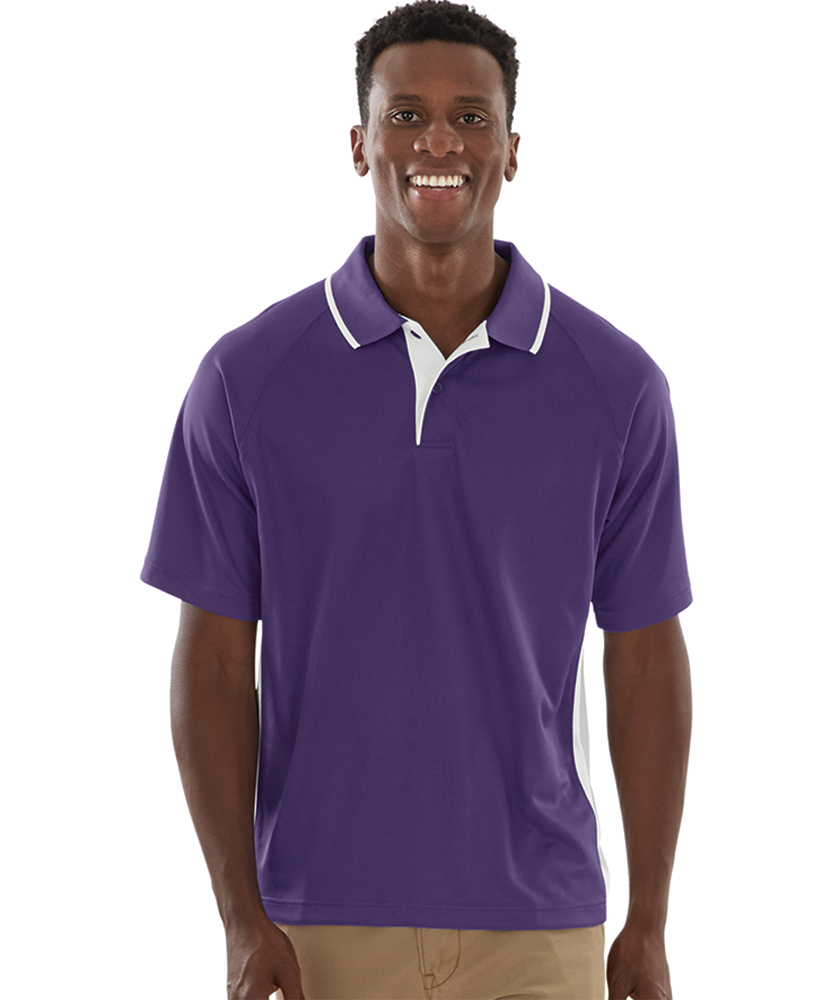 Men's Color Blocked Wicking Polo by Charles River - Image 7
