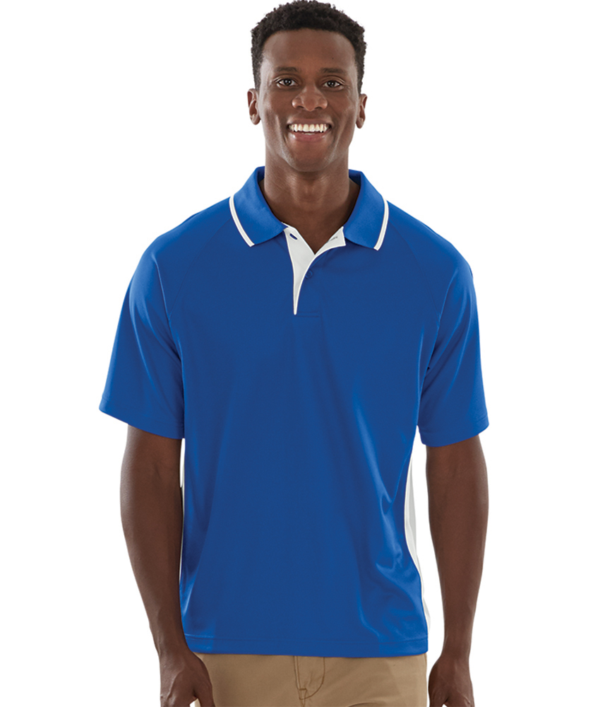 Men's Color Blocked Wicking Polo by Charles River - Image 9