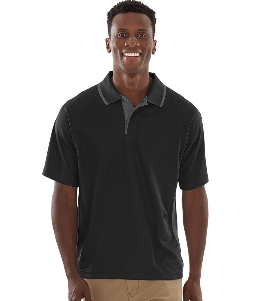 Men's Color Blocked Wicking Polo by Charles River - Image 2
