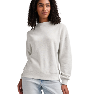 Women's Willow Mock-Neck Sweatshirt by Charles River