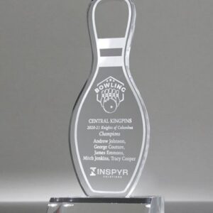 Acrylic Bowling Pin Award by EDCO
